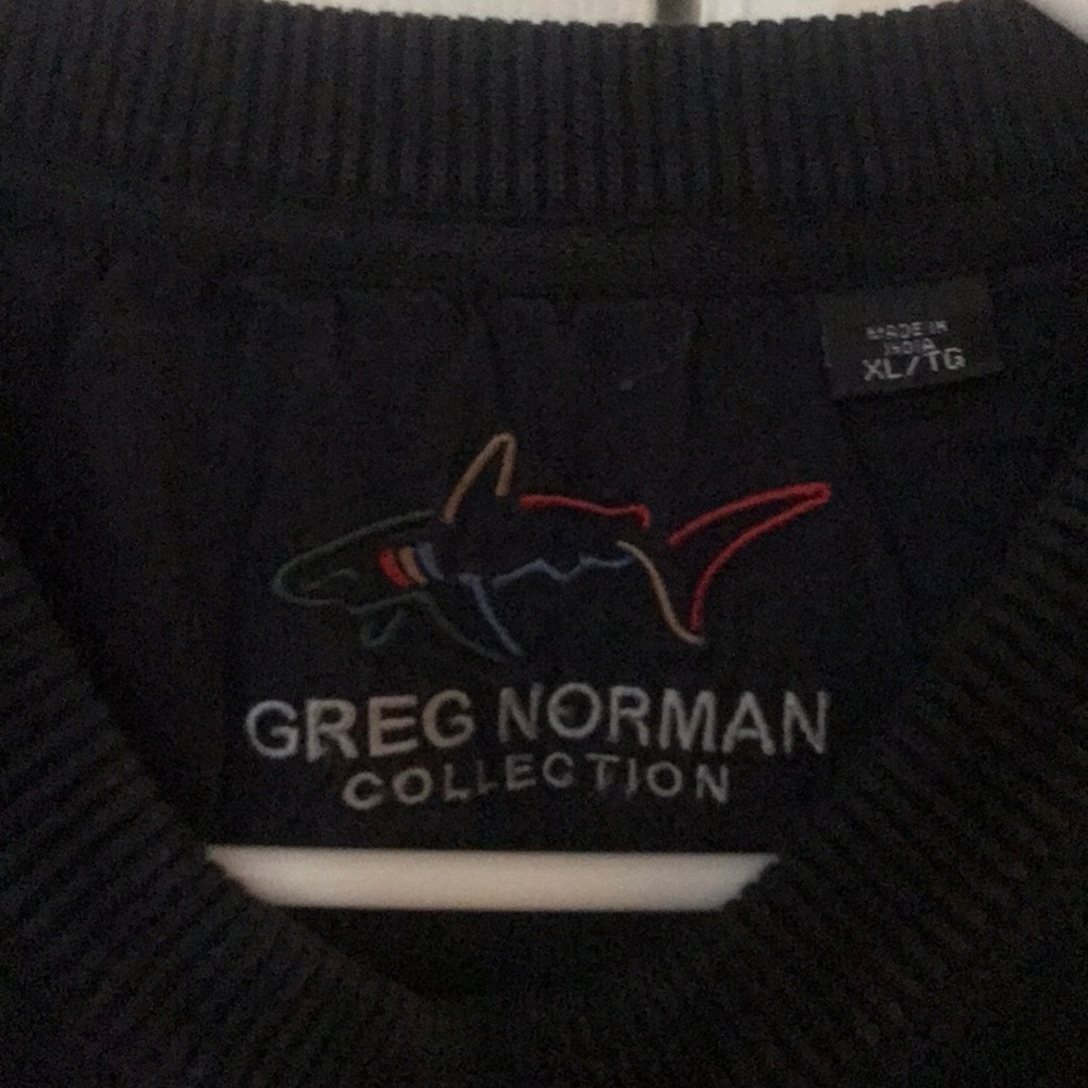Gregg Norman Black crew neck sweater